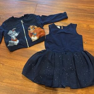 Disney / Pippa and Julia Lady and the tramp 2 piece set dress and jacket